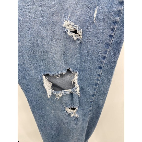 Lane Bryant Womens Drestroyed Mid-Rise Boyfriend Jean Size 22 Signature Fit - Picture 7 of 15